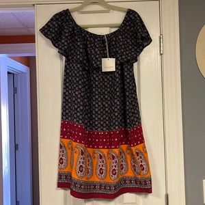 NEW WITH TAGS off the shoulder dress